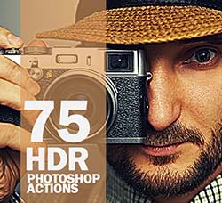 PS动作－75个HDR效果：75 HDR Photoshop Actions